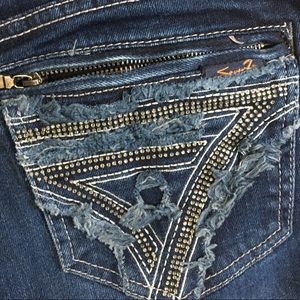 Seven7 jeans 27 slim straight 29.5” inseam